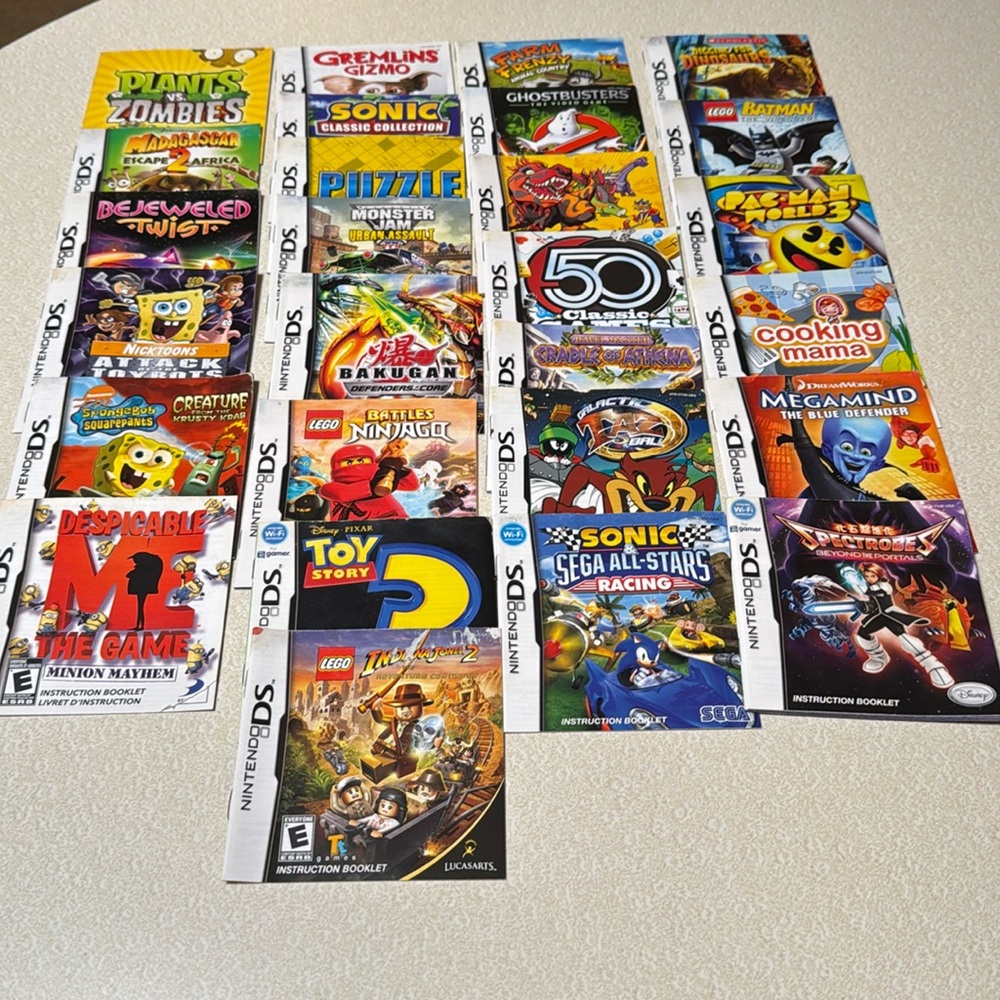 Nintendo DS instruction booklets